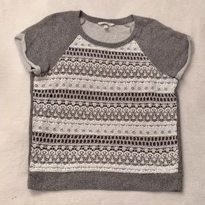 Victoria’s Secret Lace Front Sweatshirt Top